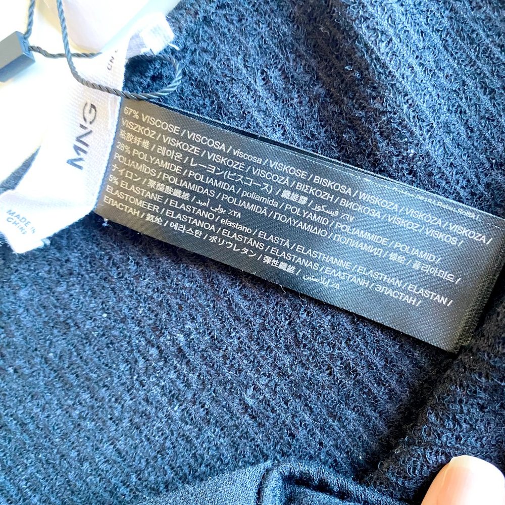Mango Black Ribbed Bodysuit - Picture 13 of 15
